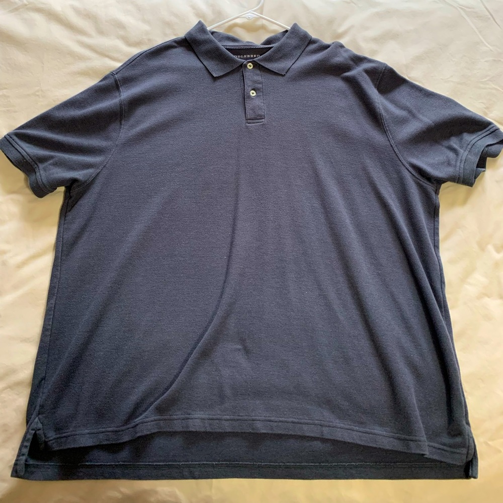 Men’s 2XL short sleeve dress shirt/ Color-Gray/ In great condition